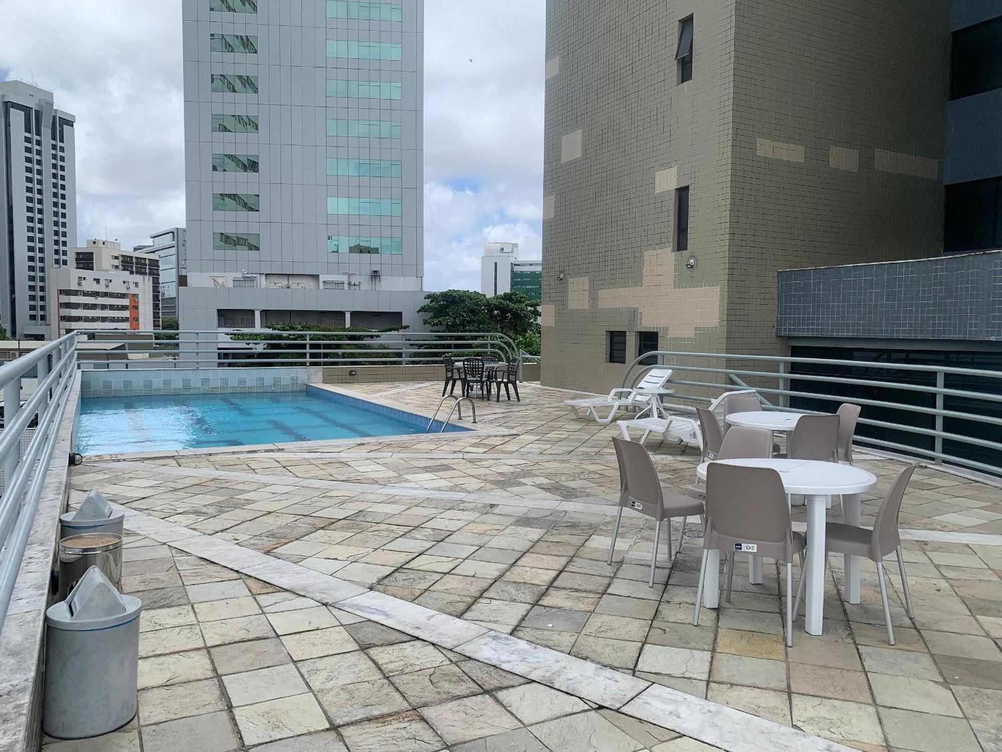 Flat No Condominio Metropolis - Ilha Do Leite เฮซิเฟ ภายนอก รูปภาพ